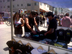 Selling Shirts in Venice 2010